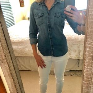 Gap denim long sleeve shirt